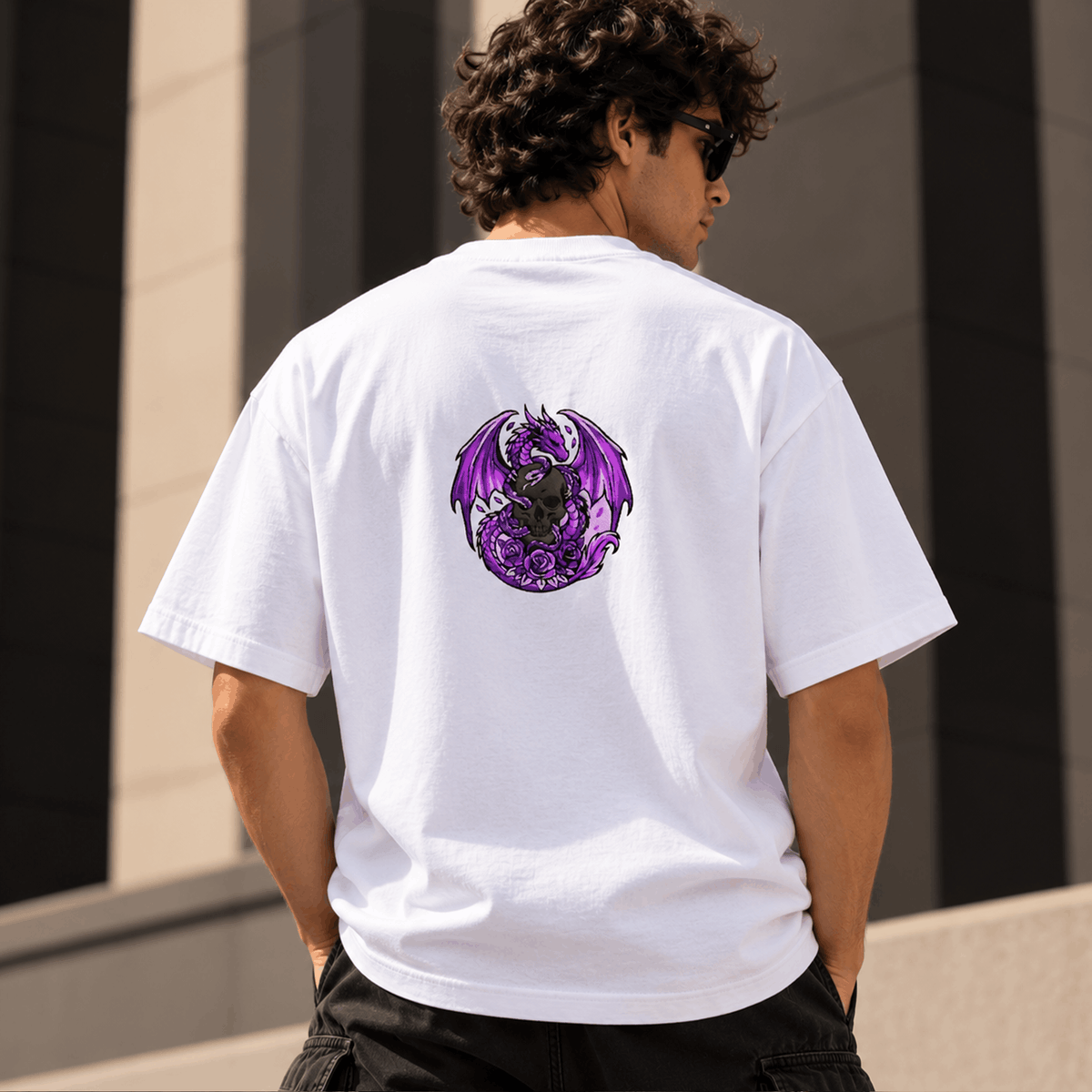 Dragon Skull Oversized Tee