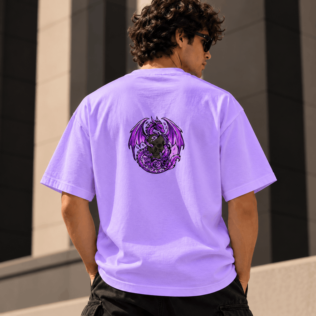 Dragon Skull Oversized Tee